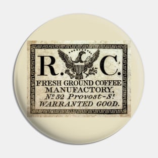 Vintage Coffee sign Pin