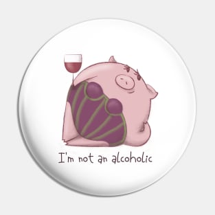 pig with wine Pin