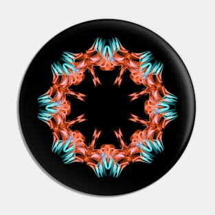 Red mandala Pin