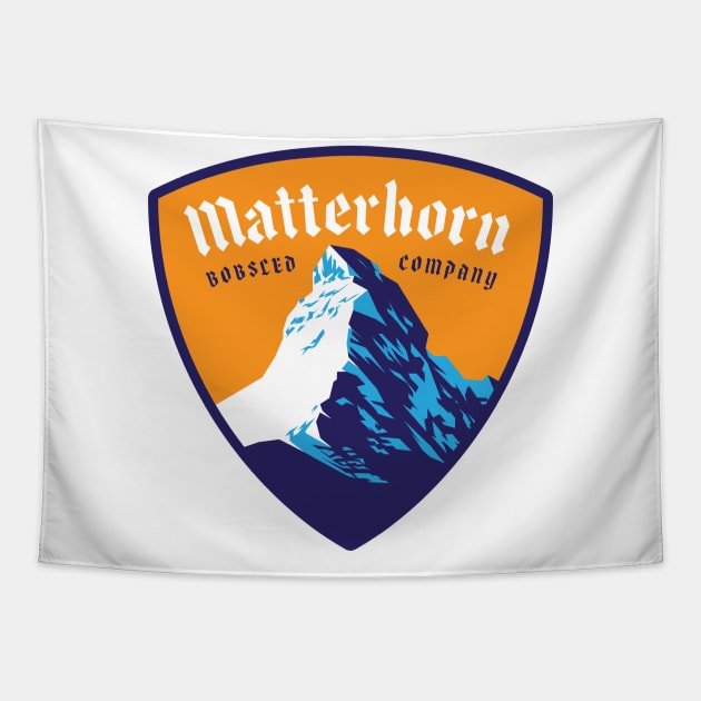 Matterhorn Bobsled Company Tapestry by jpdesign