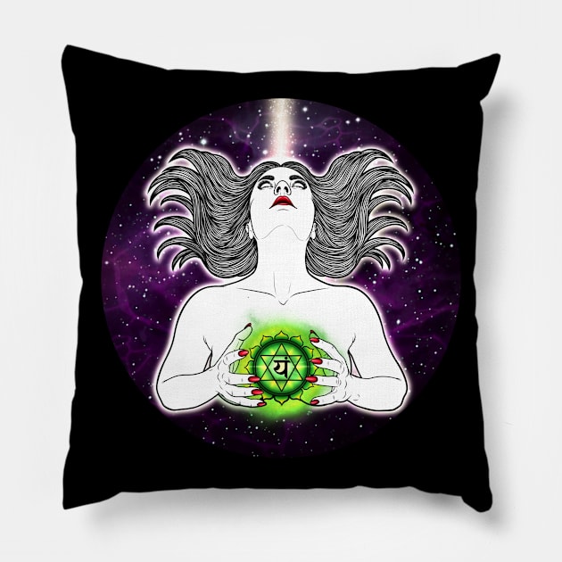 Heart Chakra Pillow by Eleonora