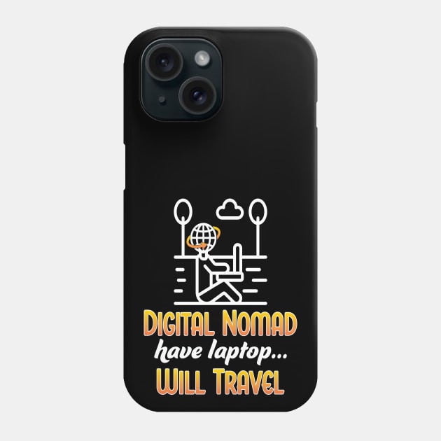 Digital Nomad Phone Case by UltraQuirky