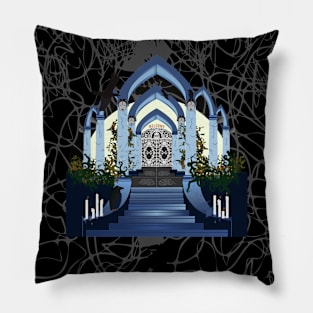 Gothic Mausoleum small Pillow