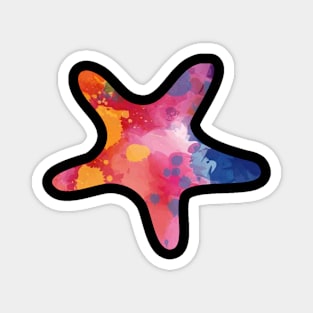 Multi-color star. Magnet