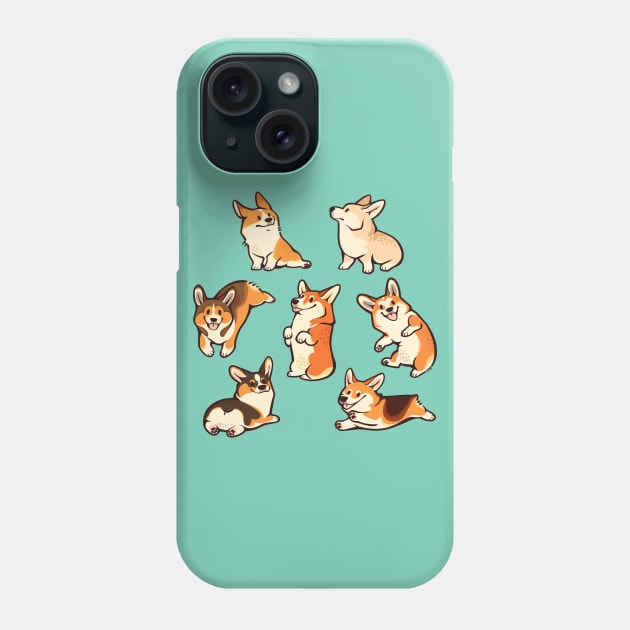 Jolly corgies Phone Case by Colordrilos