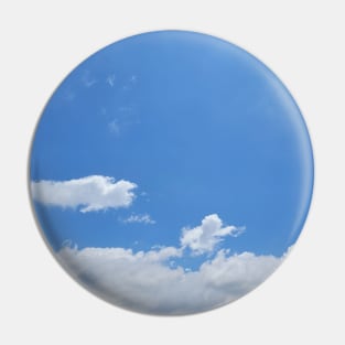 White clouds and blue skies Pin