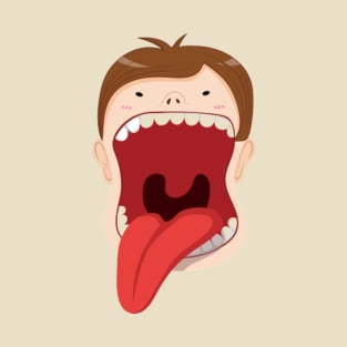 Mouth, Face And Tongue Combined T-Shirt
