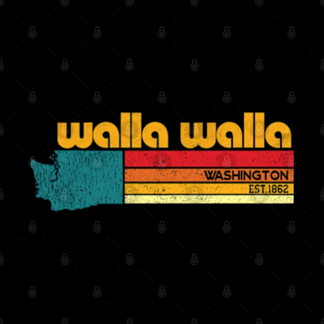 walla walla Washington Retro EST.1862 by DarkStile