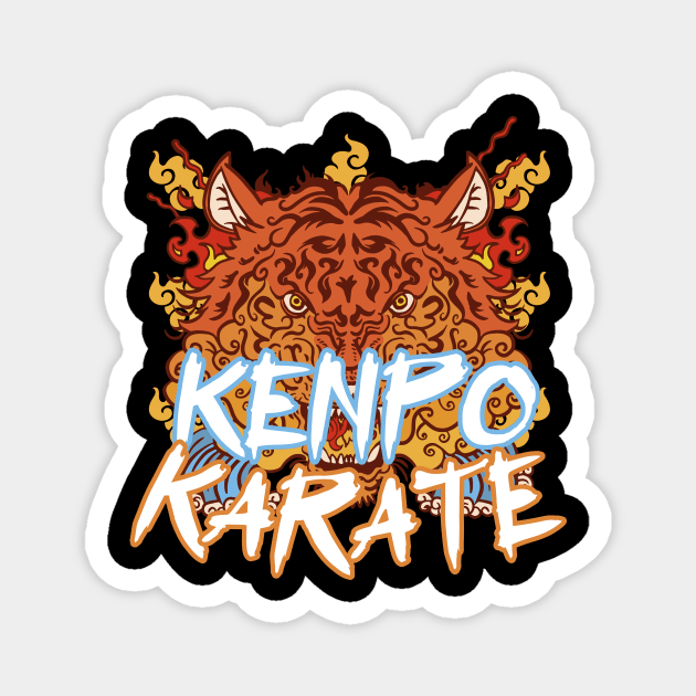 Kenpo Karate Tiger Magnet by MasterKlaw