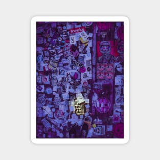 New York City Purple Stickers Magnet