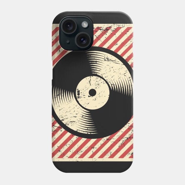 Vintage Vinyl Record Poster Phone Case by MeatMan