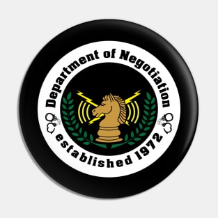 Department of Negotiation Logo Pin