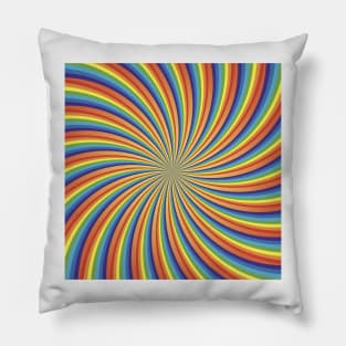 Rainbow Swirl Pillow