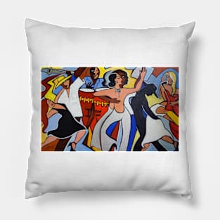 Salsa in Silver Lamé Pillow