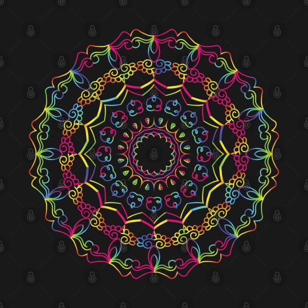 Mandala Rainbow 02610 by krakkor