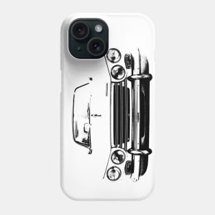 Triumph Vitesse 1960s classic car monoblock black Phone Case