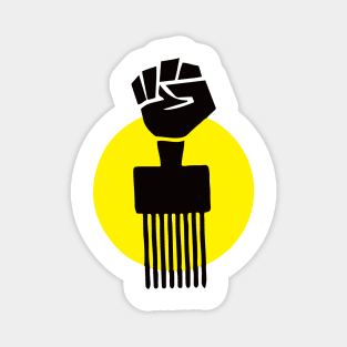 Black Hair | Afro Pick . African American Afrocentric Shirts, Hoodies, and gifts Magnet