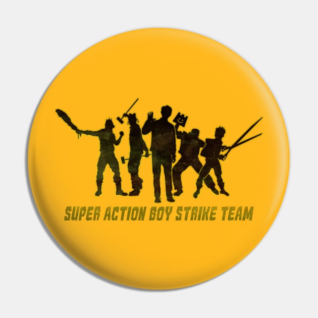 Super Action Boy Strike Team Pin by MondoDellamorto