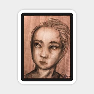 Young Ballerina Sketch Magnet