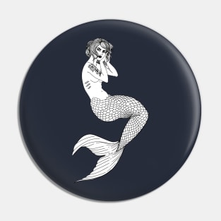 Traditional mermaid Pin