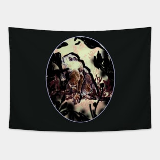 Lounging Garden Goblin Tapestry