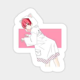 tsukasa chan in a rain coat Magnet