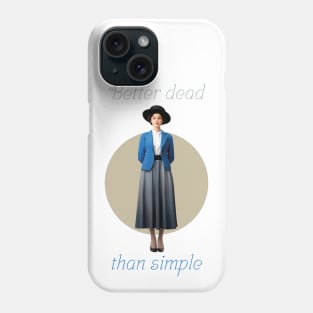 Better dead than simple girl retro vintage Phone Case