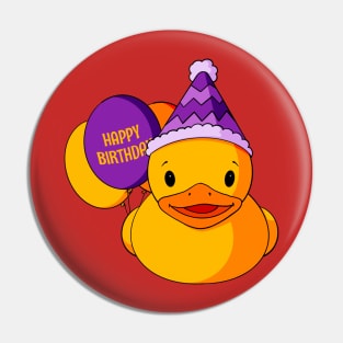 Birthday Rubber Duck Pin