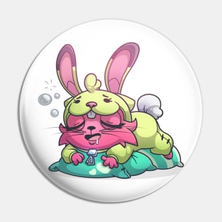 sleepy bunny Pin