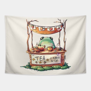 Sweet Pea Tea - Froggy Fruit Tea Tapestry