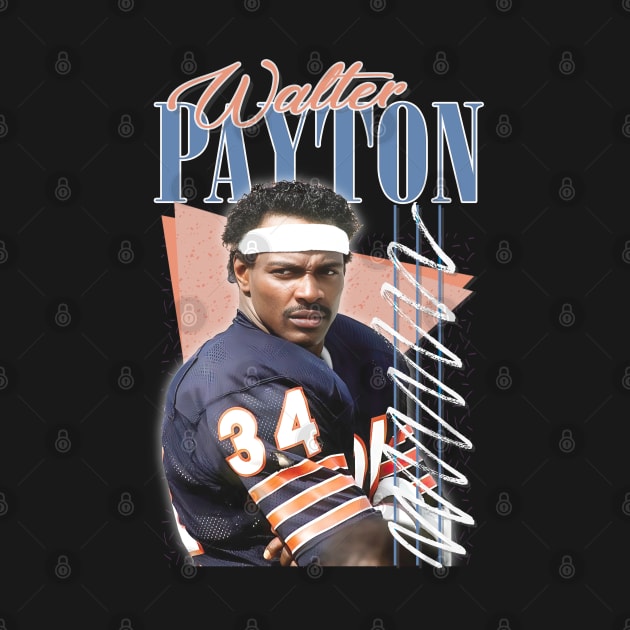 Walter Payton ----- 80s Retro Aesthetic by DankFutura