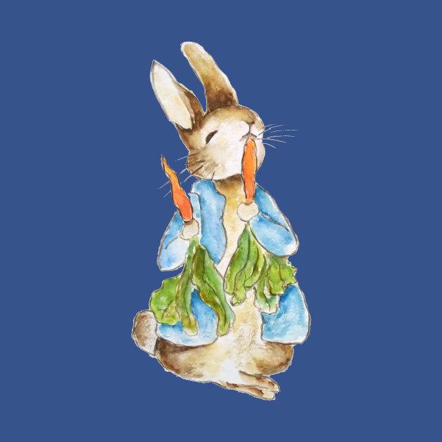 Disover Cute Peter Rabbit eating carrot - Cute Peter Rabbit Eating Carrot - T-Shirt