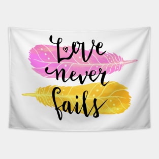 Love Never Fails Tapestry