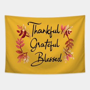 Thankful Grateful Blessed Tapestry