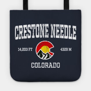 Crestone Needle Colorado 14ers Vintage Athletic Mountains Tote