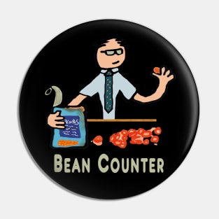 Funny Accountant Bean Counter Pin