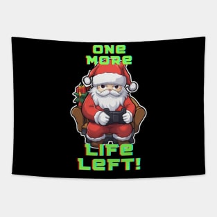 Funny Gamer Quote - Santa Claus Christmas Tapestry