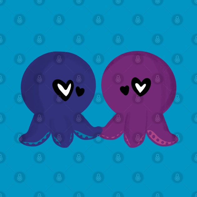 Octopus Valentines by Callynngraphy