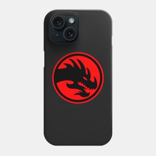 Big Angry Black And Red Japanese Luck Dragon Design Phone Case