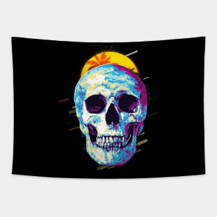 Skull retro80s Tapestry