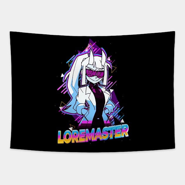 Loremaster Helltaker Tapestry by ShariLambert