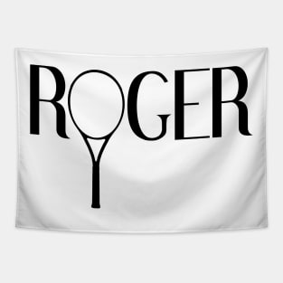 Roger Federer fan tennis racket Tapestry