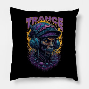 TRANCE MUSHROOM TECHNO GABBER Pillow