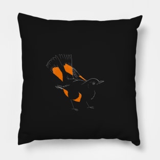 American Redstart Pillow