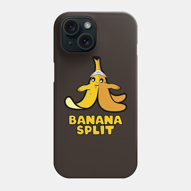 Funny banana split doing yoga Phone Case by Donut lover