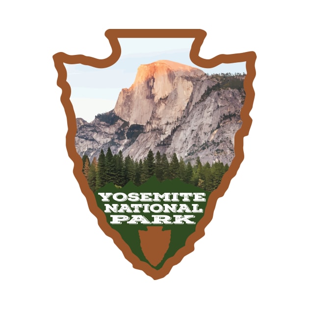 Yosemite National Park arrowhead by nylebuss