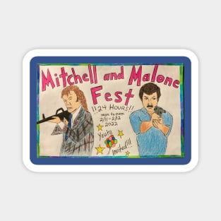 Mitchell and Malone Fest Magnet