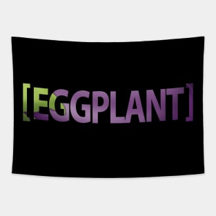 Eggplant Emoji Design Tapestry