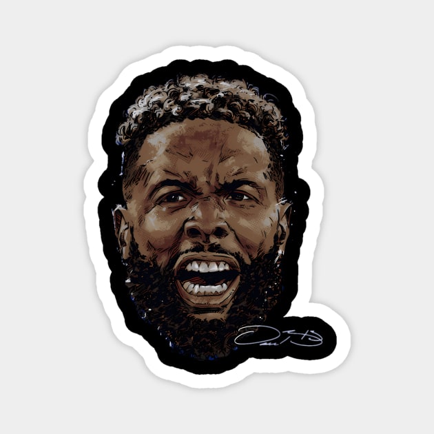 Odell Beckham Jr Los Angeles R Scream Magnet by Sil Ly