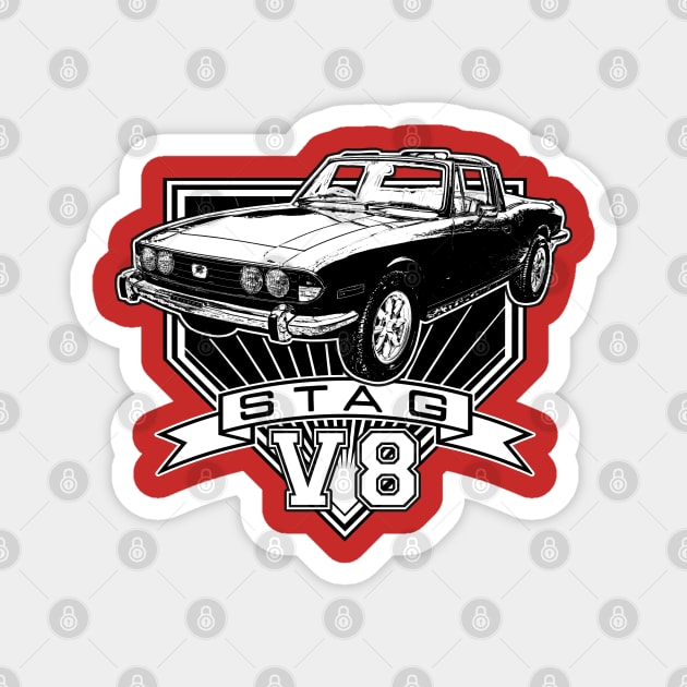 Triumph Stag V8 convertible Magnet by CoolCarVideos